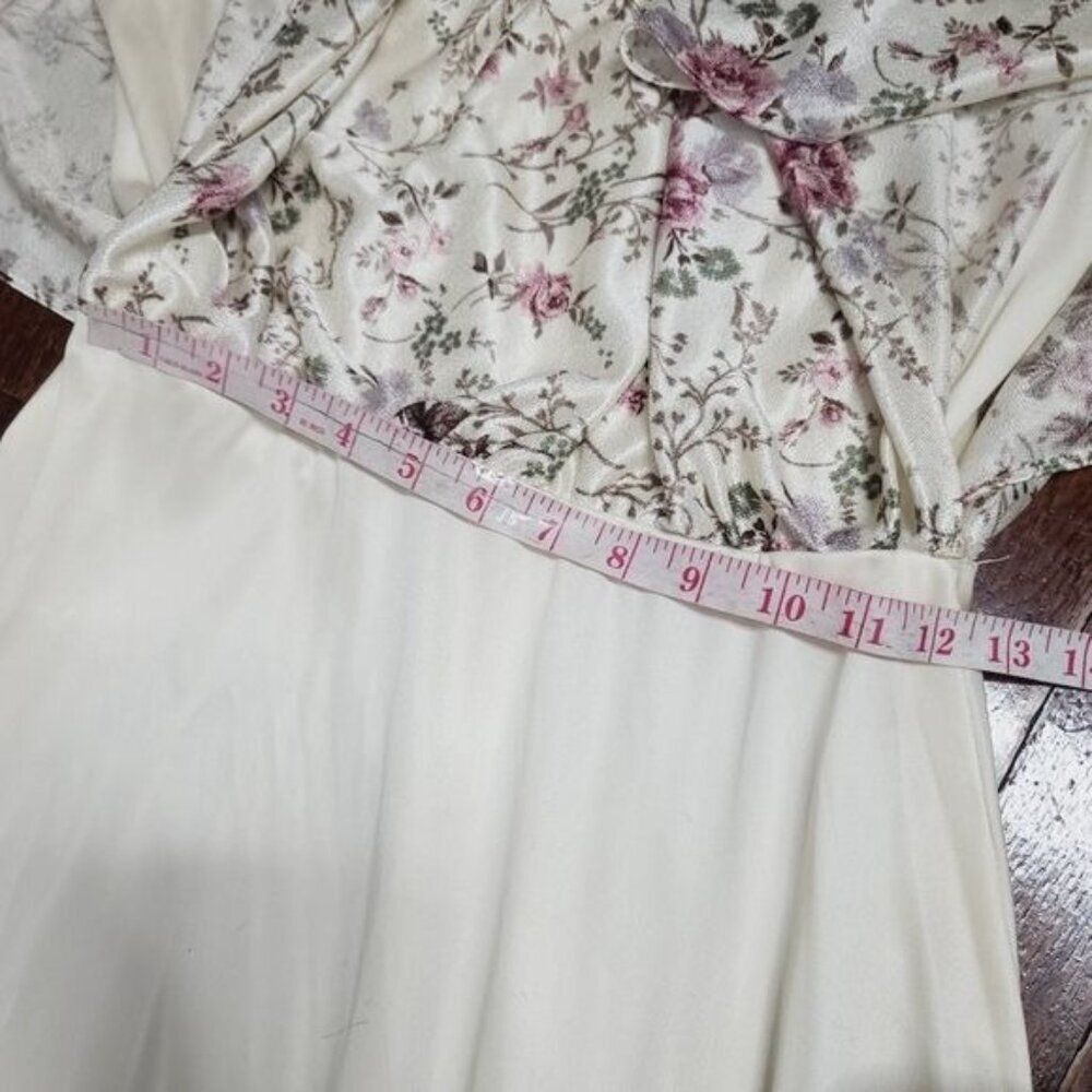 Vintage 70s Romantic Floral Cottagecore Maxi Dress - Picture 9 of 12